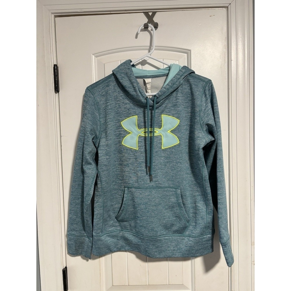 Under Armour Hoodie Pullover Blue Women's Medium Cold Gear Loose Heather